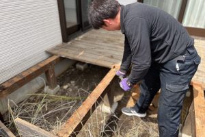 埼玉県滑川町でテラスの解体を行いました！